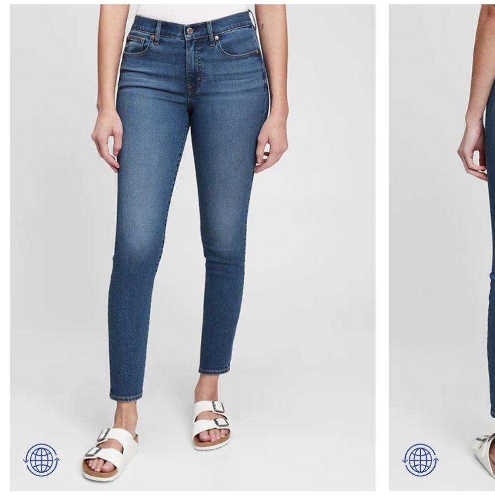 Mid Rise True Skinny Jeans